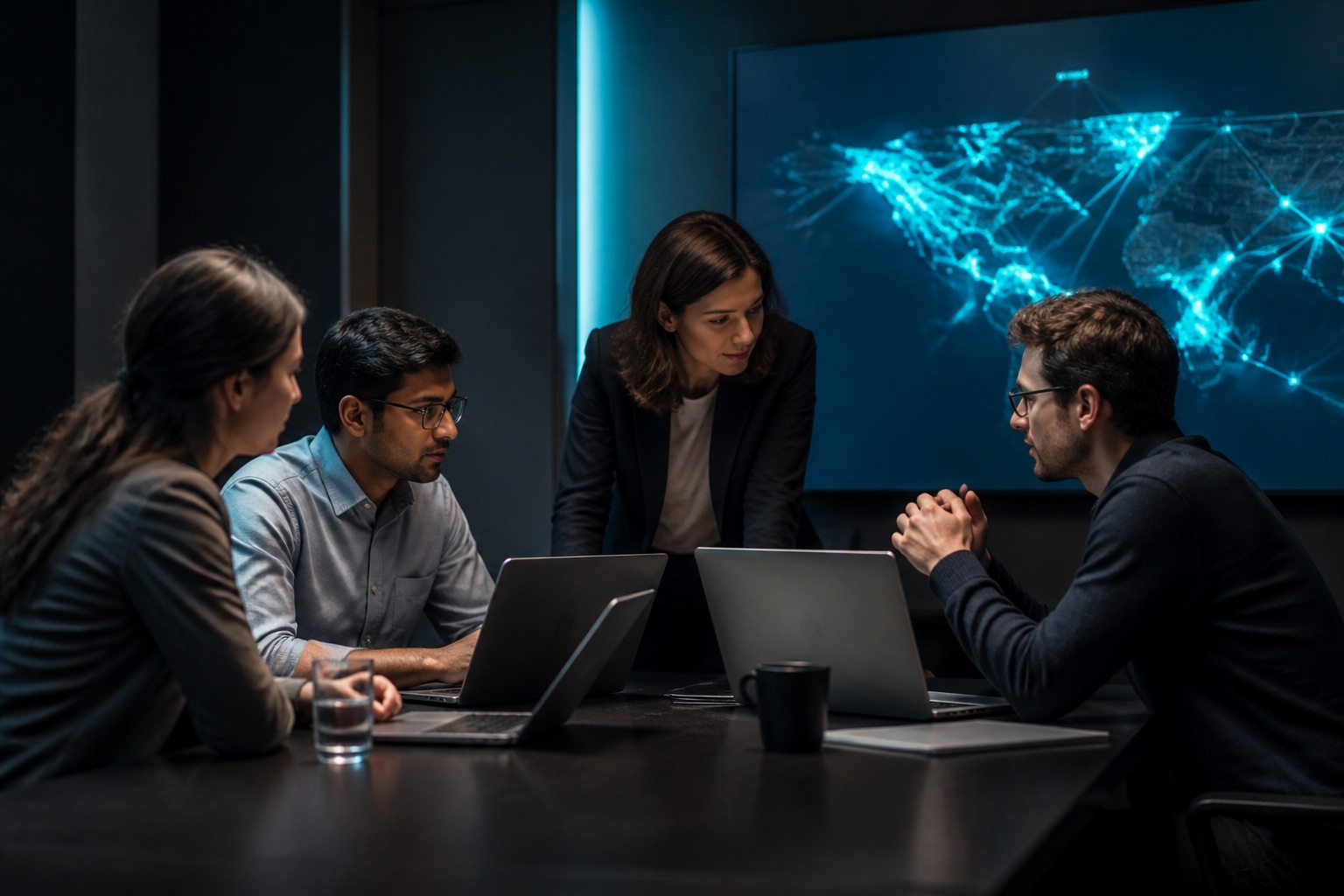 Team collaborating on a digital product